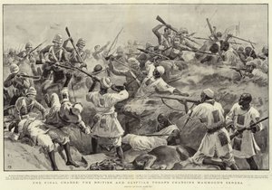 फाइनल चार्ज, ब्रिटिश और मिस्र के सैनिकों ने महमूद के ज़ेरेबा पर आरोप लगाया